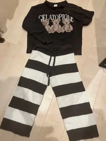 GELATOPIQUE 테디베어 룸웨어 세트