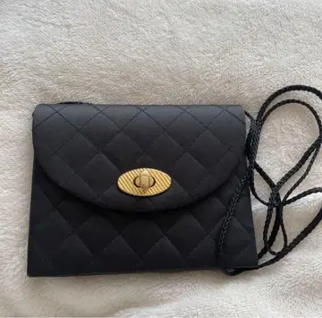 LA BAGAGERIE 퀼팅 숄더백 블랙