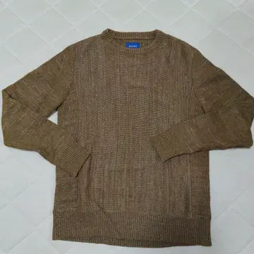 BEAMS 브라운 크루넥 니트 S