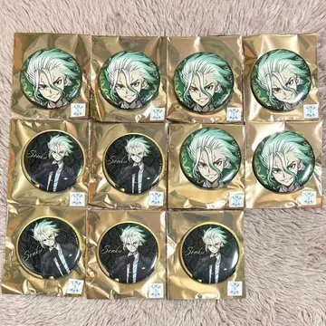 Dr.STONE 더 캐릭터 블랙 슈트 캔뱃지 이시가미 센쿠