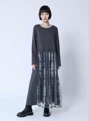 야마다야 lasud ACTIVE 이소재 도킹 원피스 미사용 새상품