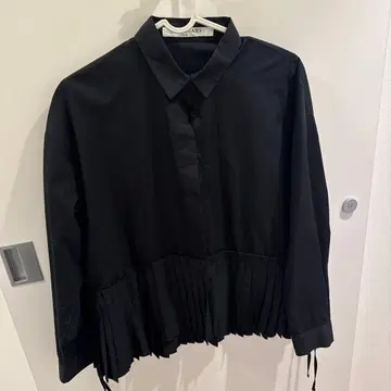 플리츠 긴팔 셔츠 Ray Beams