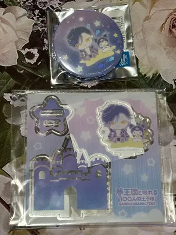 꿈100 루퍼스 쿠로미 콜라보 아크릴 스탠드 캔뱃지