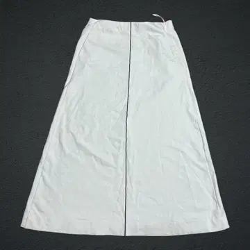 CYCLAS 시클라스 밀라노 리브 A라인 스커트 화이트 플레어