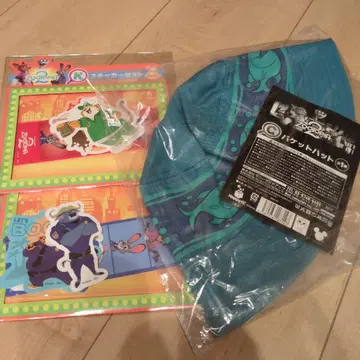 해피 복권 주토피아2 버킷햇 & 스티커 세트