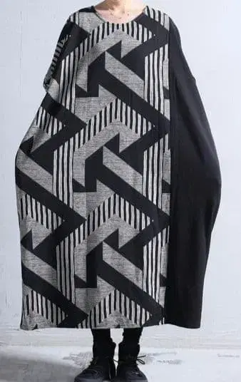 안티카 모드 패턴 절개 빅 원피스 롱 원피스 단종