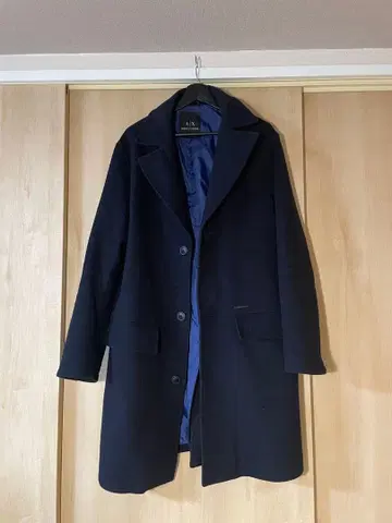 [협의 환영] Armani Exchange 네이비 체스터 코트 L~XL