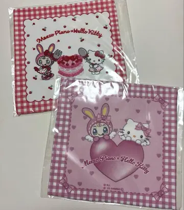 메조 피아노 산리오 콜라보 손수건 베리에짱 키티 엔젤
