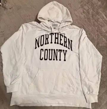 NORTHERN COUNTY 후드티 M 화이트