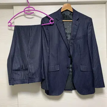 [즉시 발송 가능합니다!] 오리히카 네이비 스트라이프 수트 셋업