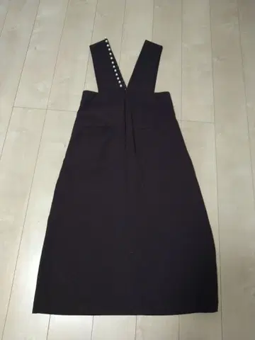 야마다야 다크 브라운 오버롤 스커트