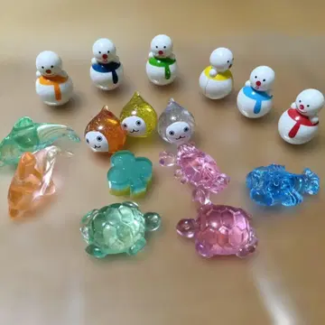컬러풀한 장식품, 눈사람 오키아가리코보시와, 생물 피규어 세트