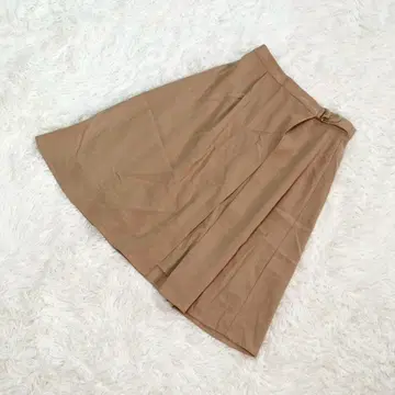 Swingle 스커트 랩 스타일 벨트 포함 탁한 베이지 페미닌