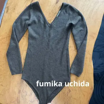 FUMIKA UCHIDA 카키 바디수트