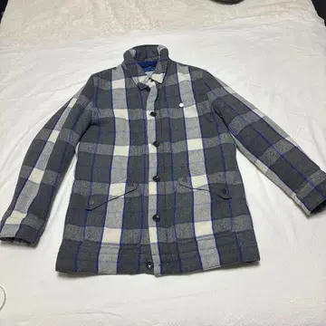 TOMMY HILFIGER 체크 무늬 패딩 자켓