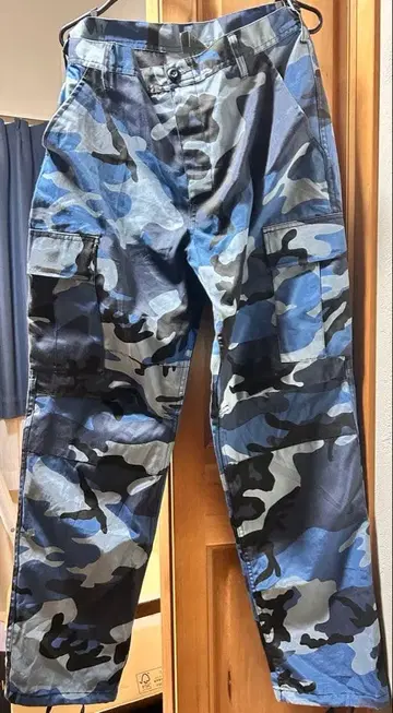 ROTHCO 카모플라쥬 와이드 카고 팬츠 블루