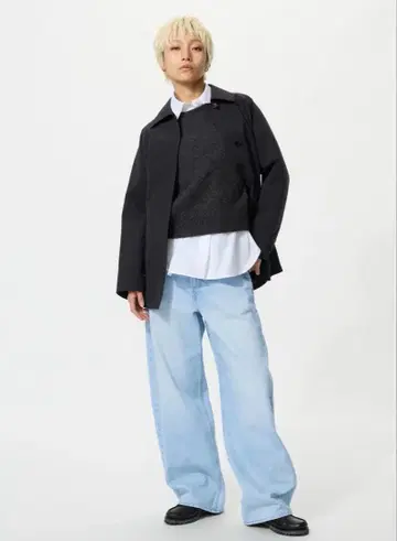 UNIQLO 배기 커브 청바지 26인치