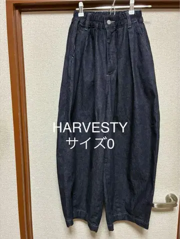 HARVESTY 데님 서커스 팬츠 원 워시 사이즈 0