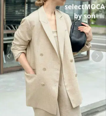 selectMOCAby son 트위드 더블 자켓 베이지 S 11,880원