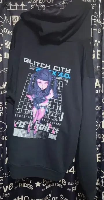 VA-11 HALL-A 질 지퍼 후드티