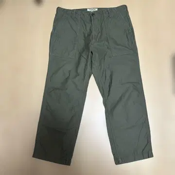 FOB FACTORY 치노 팬츠 사이즈 4 올리브 그린