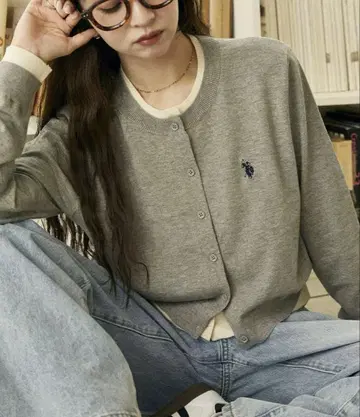 PUBLUX 유에스플로어슨 페이크 레이어드 가디건