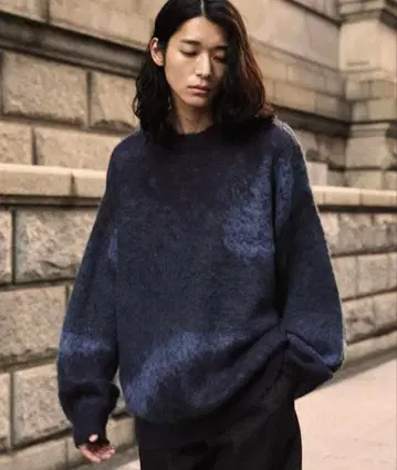 [ WYM LIDNM ] JACQUARD SHAGGY KNIT