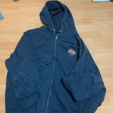 HARLEY-DAVIDSON 풀 지퍼 후디 블랙