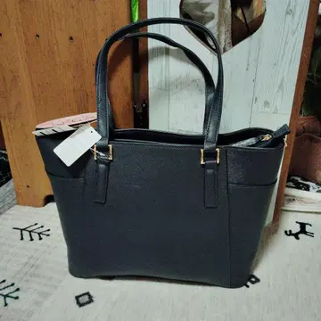 다기능 포켓 부착 숄더 다크 네이비 토트백