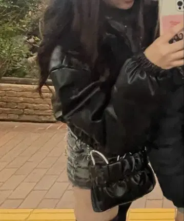 다운 자켓 가죽