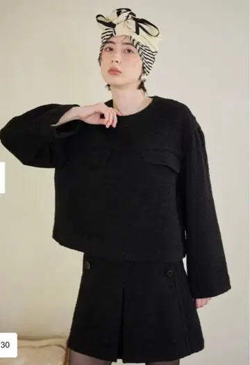 택 포함 새상품 해시뉴앙스 안감 큐롯 트위드 스커트