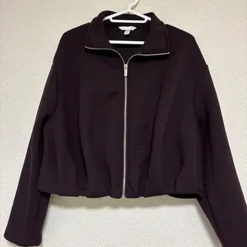 H&M 다크 퍼플 집업 자켓