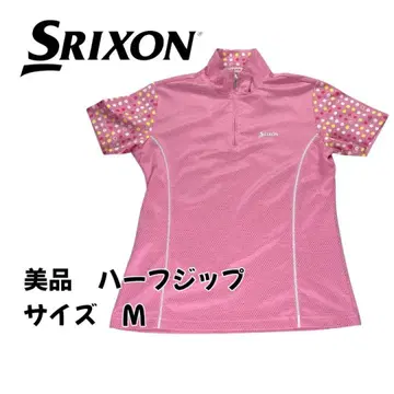 [ 새상품급 ] Srixon 스릭슨 하프 지퍼 핑크 M 사이즈