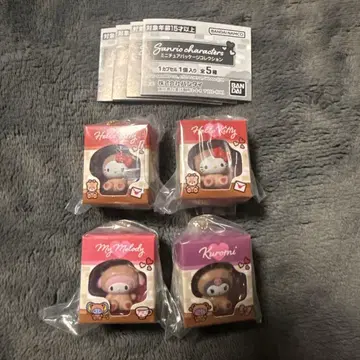산리오 캐릭터 미니 피규어 4개 세트