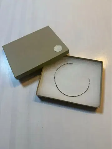 플뤼 pluie 드롭 초커 실버