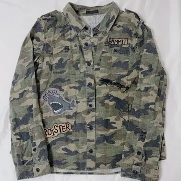 캔스파 카모 패턴 셔츠