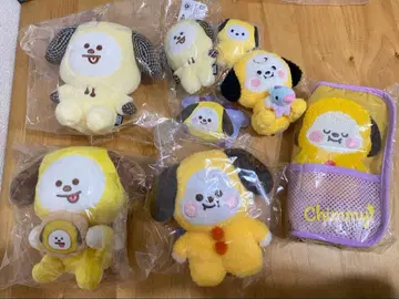 치미 봉제 인형 펜 케이스 세트