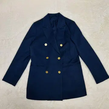 [미사용급] 지유 네이비 더블 브레스트 골드 버튼 자켓 S사이즈