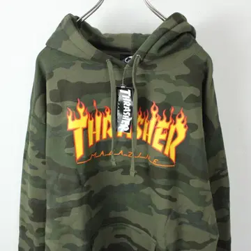 새상품 THERASHER 트레셔 카모플라쥬 후드티 L 사이즈