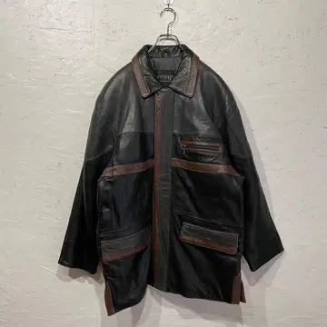 구제 의류 90's Vintage 양가죽 천연 가죽 빅 실루엣 가죽 자켓