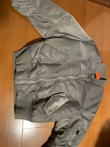 H&M MA-1 스타일 자켓 그레이 S