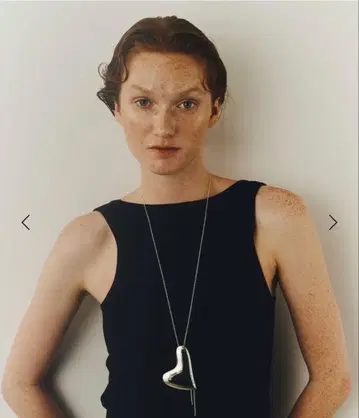 UNITED ARROWS LAPUIS 하트 플레이트 목걸이