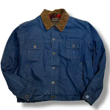 80s Eddie Bauer 데님 자켓 커버올 XL