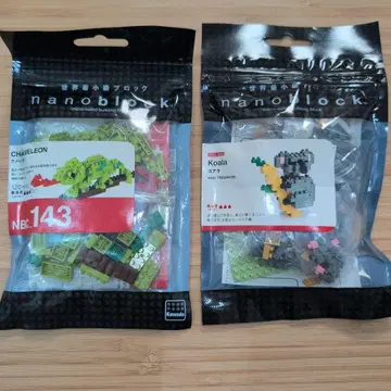 nanoblock 나노블록 코알라 카멜레온 세트