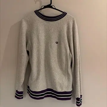 챔피언 그레이 크루넥 트레이닝복