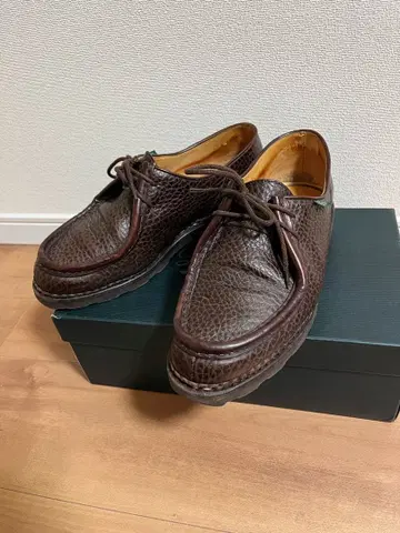 파라부트 미카엘 그레인 가죽 다크 브라운 사이즈 42