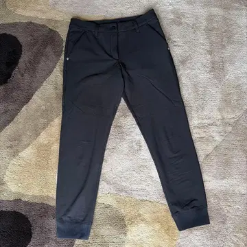 컨디션 최상 브리핑 스트레치 백 플리스 조거 팬츠 블랙 S