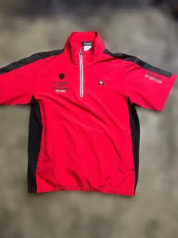 le coq sportif 골프 자켓 LL 빨간색 스윙하기 쉬운