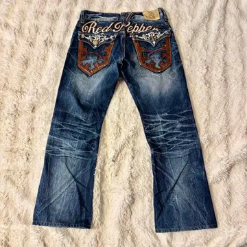 새상품급 Red Pepper 부츠컷 데님 허니컴 귀수염 사이즈 31