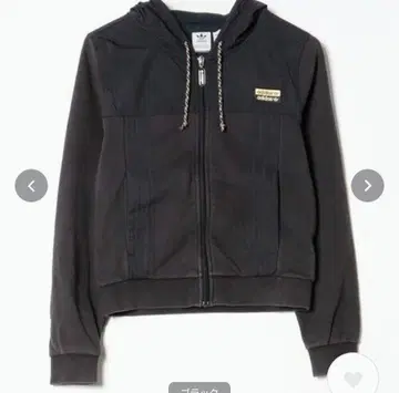 adidas 블랙 집업 후드티